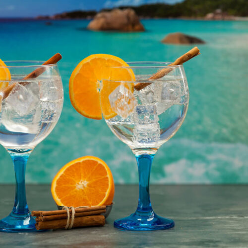 Vasos con Gin and Tonic