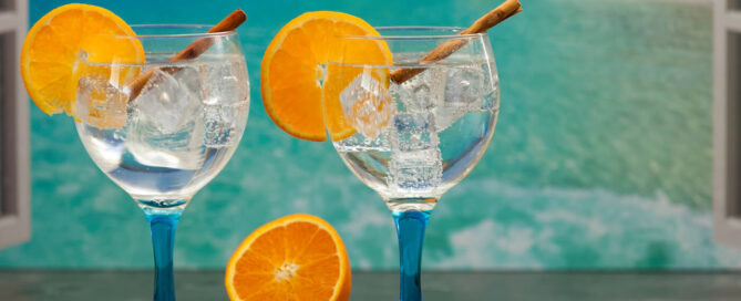 Vasos con Gin and Tonic