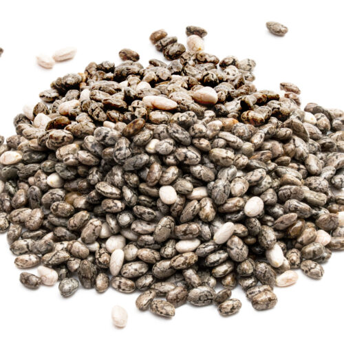 Semillas de Chia, fuente importante de Omega3 y ricas en, fibra, vitaminas y minerales.