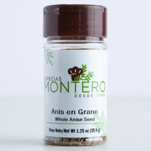 El anís en grano tiene un ligero aroma y sabor dulce