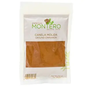 Canela molida, especia rica en aroma y sabor
