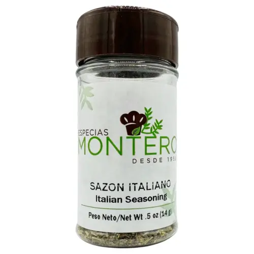 El sazón italiano es una mezcla de especias italianas para realzar el sabor de las comidas.
