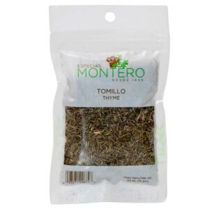 El tomillo tiene propiedades culinarias y medicinales. En la cocina se usa para la carne de cordero, pollo y pescado y para aromatizar vinagres y aceites.