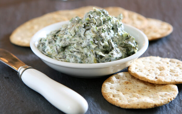 Cremoso dip de espinaca