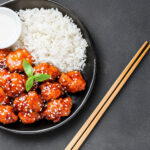 Pollo a la naranja estilo oriental