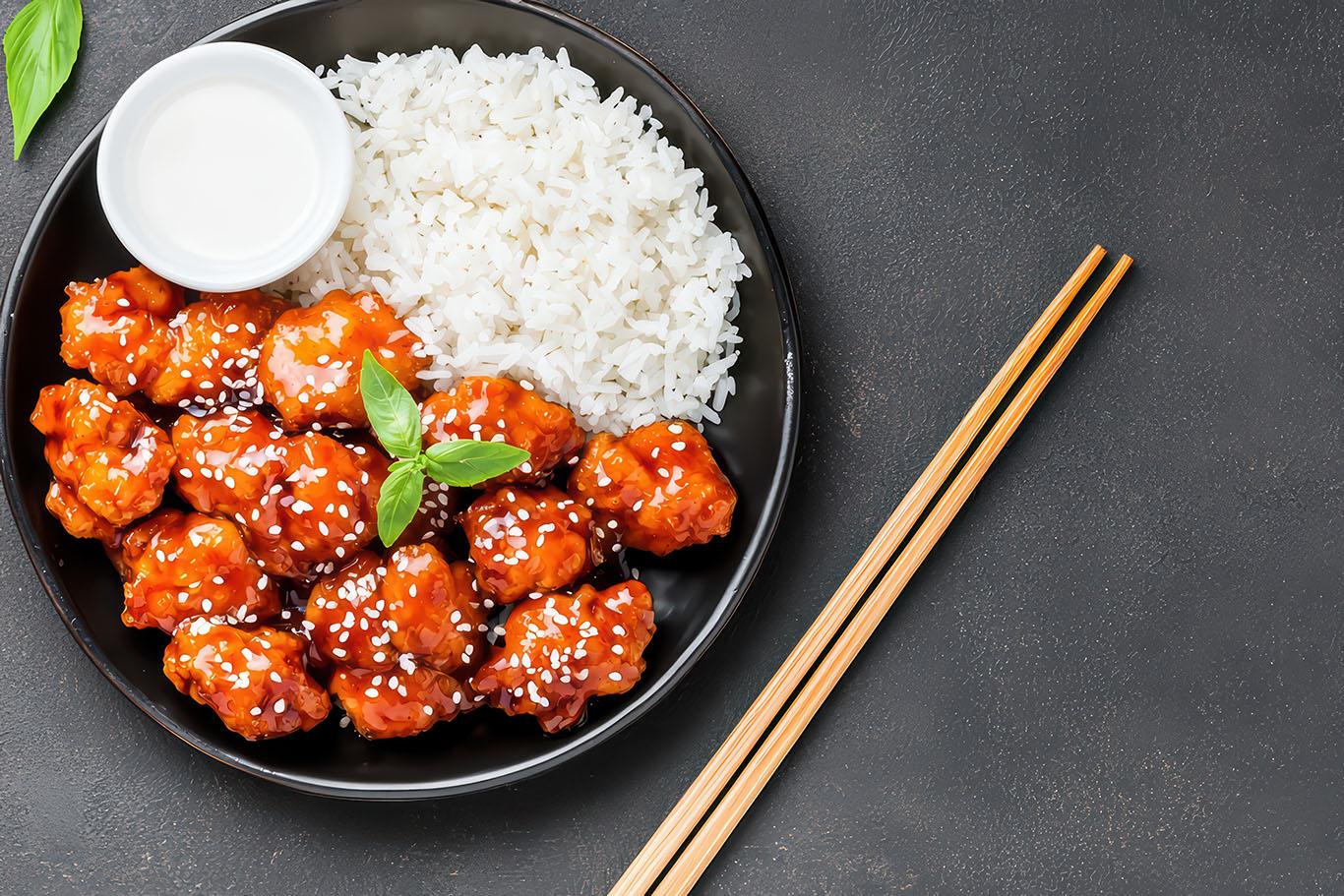 Pollo a la naranja estilo oriental 