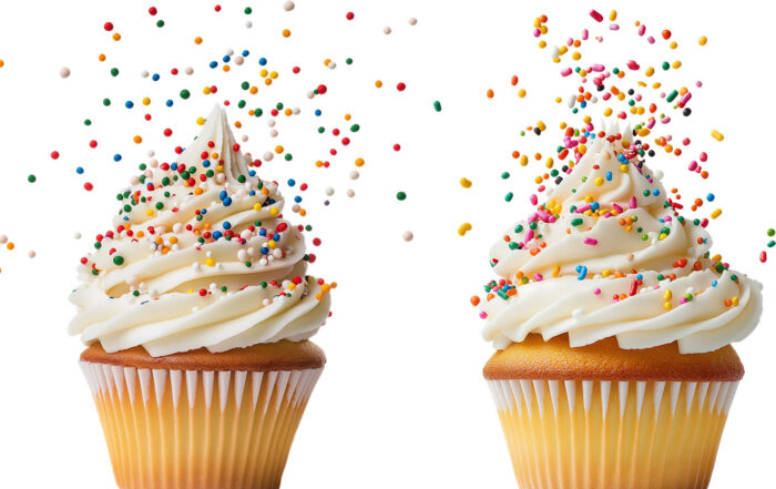 cupcakes con grageas Montero