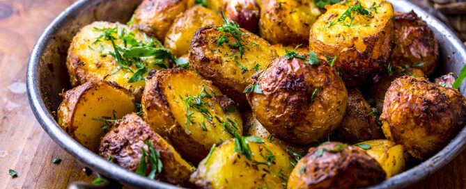 Papas con aceite de trufas