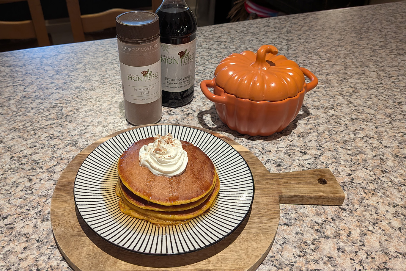 Pancakes de calabaza de Camille Conde Montero