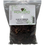 Flor de Jamaica (hibiscus flower) sobre resellable de 4 onzas