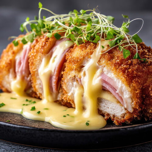 Pollo Cordon Bleu con Especias Montero Perfecto para una cena especial en casa, para compartir en familia o sorprender a tus invitados con una receta elegante y fácil de preparar.